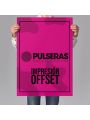 Impressão de cartaz rosa neon