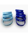 pulseiras de silicone de dados variáveis