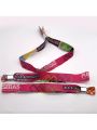 pulseiras de tecido bordado