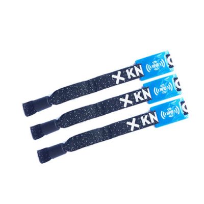 Pulseras tela RFID con placa deslizante