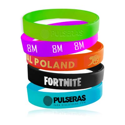 Pulseiras de silicone personalizadas