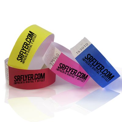 pulseras tyvek personalizadas