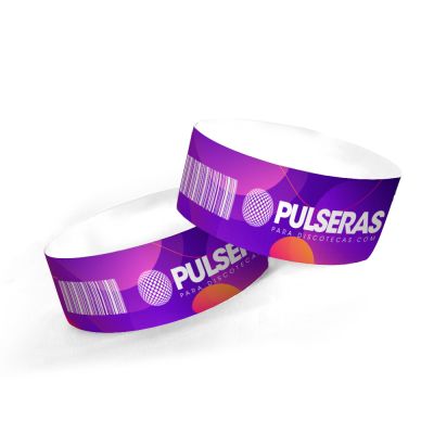 dados variáveis ​​das pulseiras tyvek